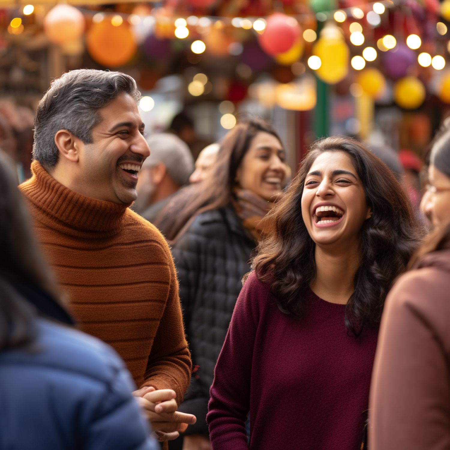 Joyful Companionship at a Festive Gathering