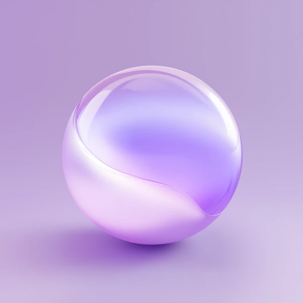Futuristic Lavender Sphere