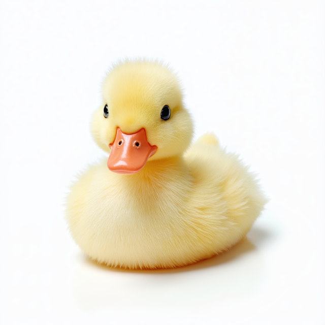 Fluffy Yellow Duckling