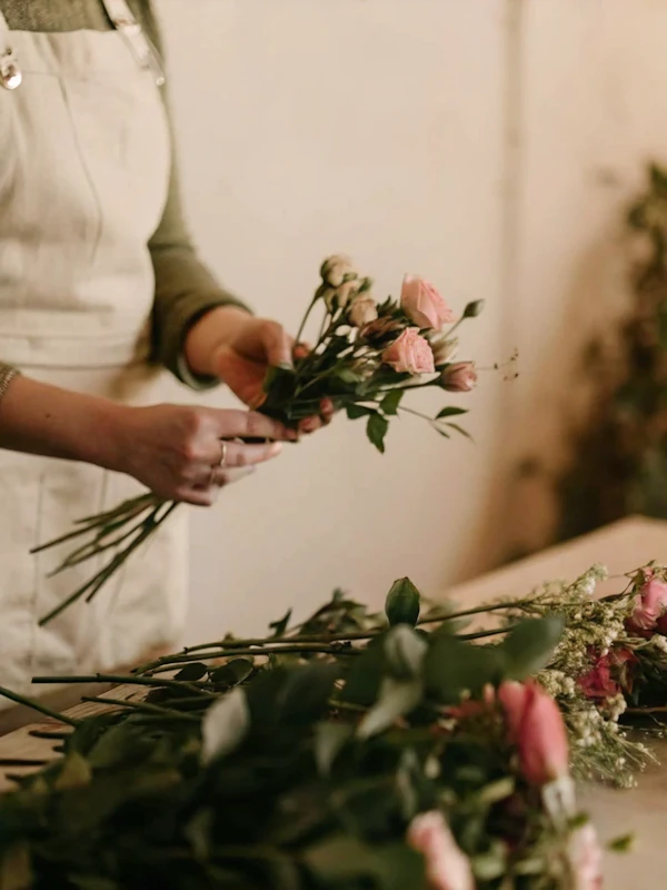Floral Arrangement Scene