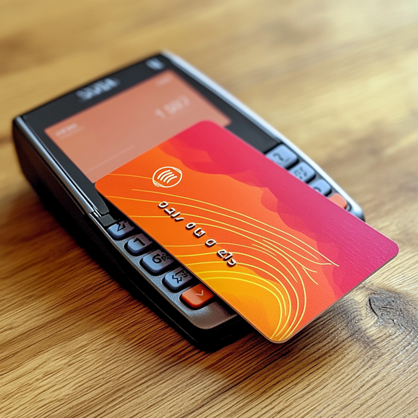 Old Mobile Phone and Modern Credit Card