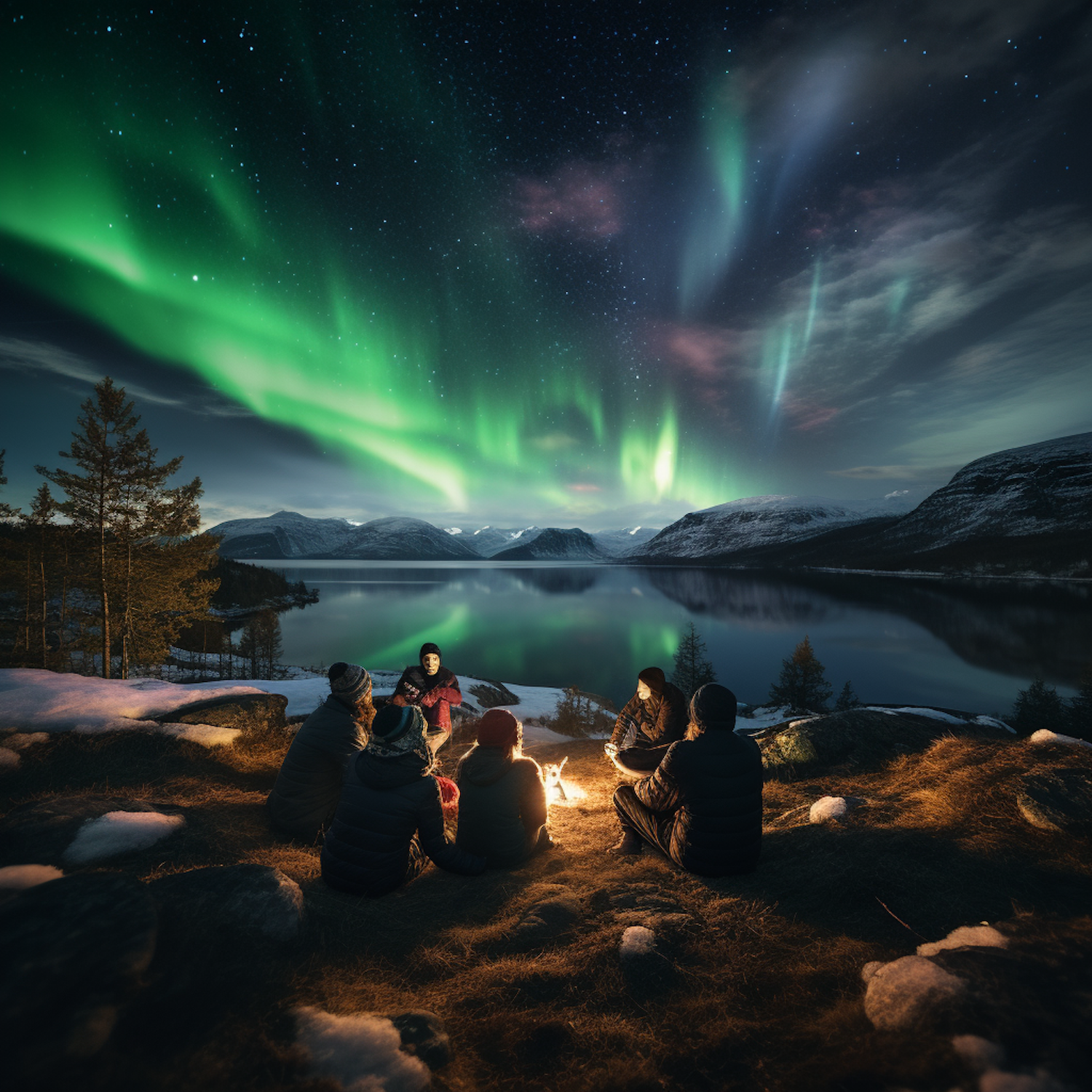 Aurora Gathering: Enchantment by the Campfire