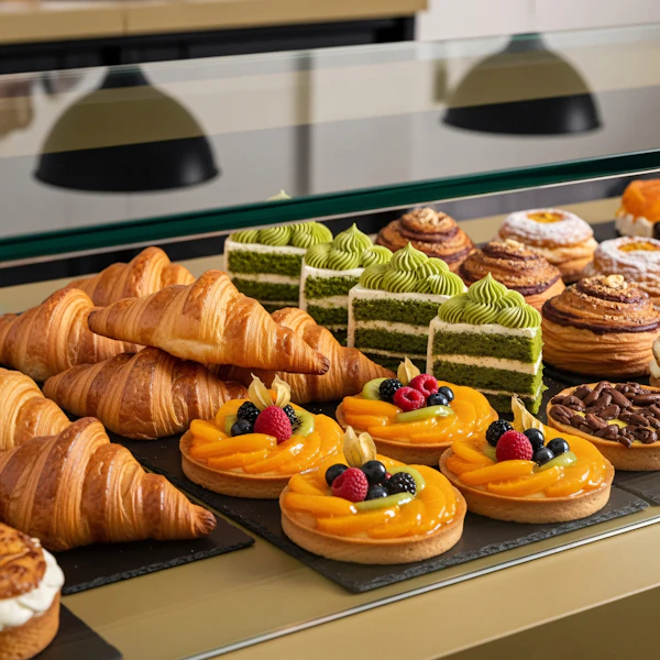 Assorted Pastry Display