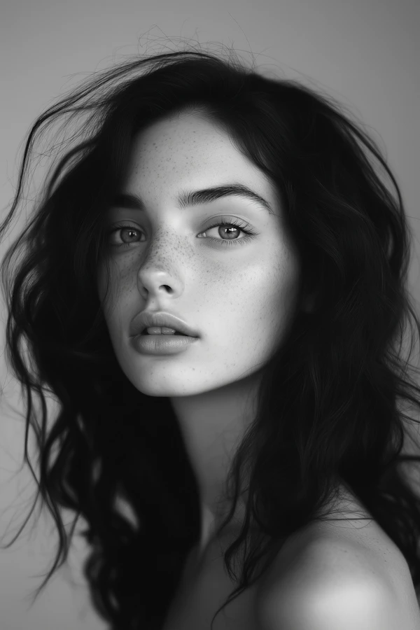 Close-up Portrait of a Young Woman