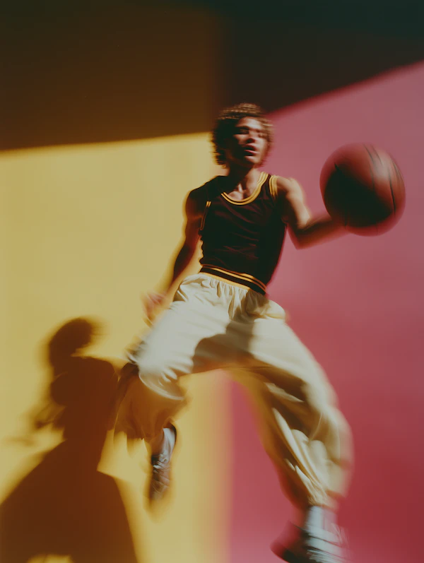 Basketball Action Shot