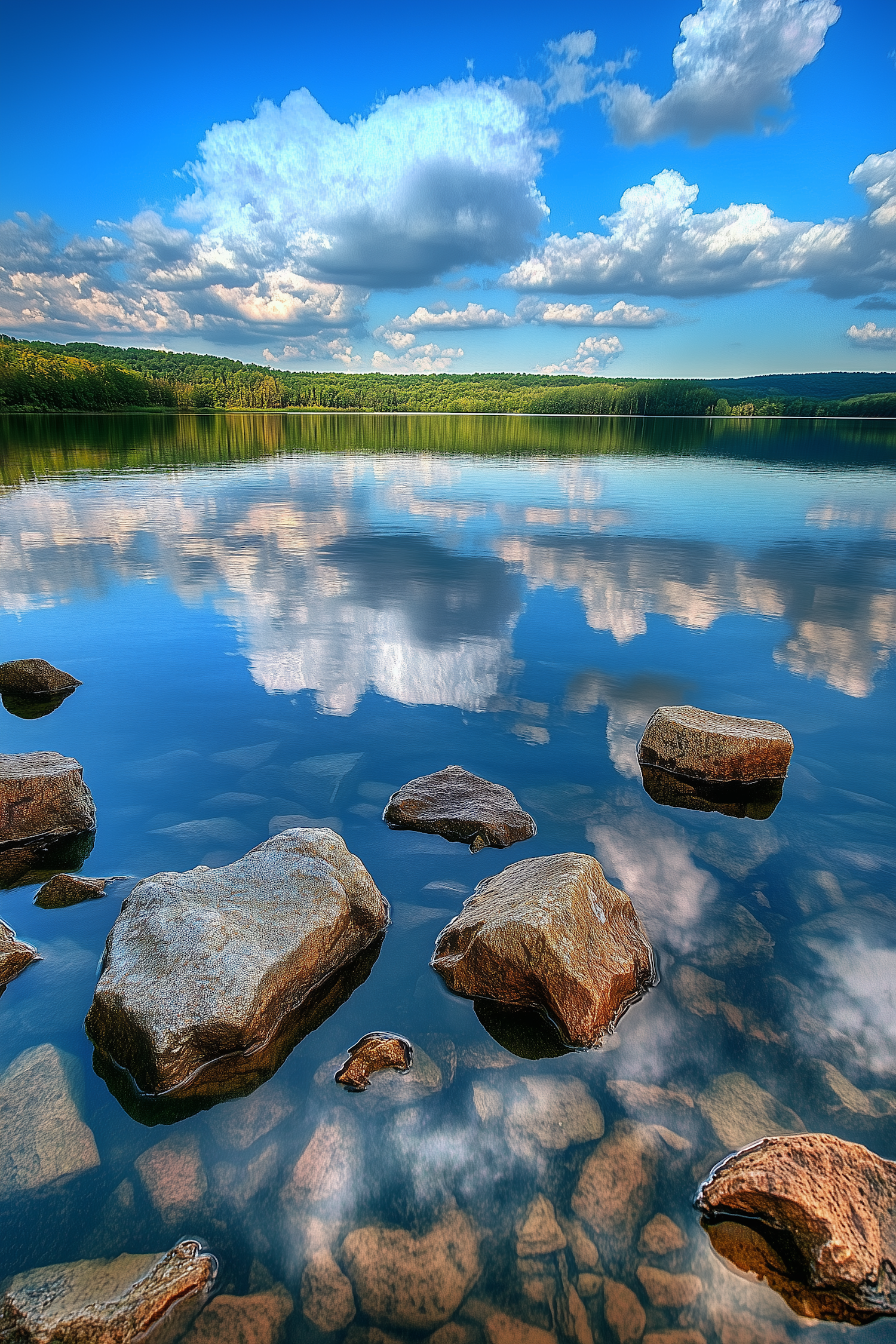 Serene Lake Scene