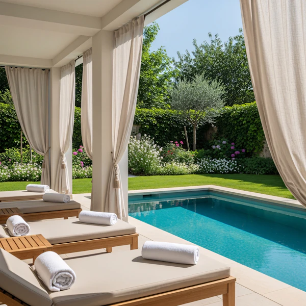 Luxurious Poolside Retreat