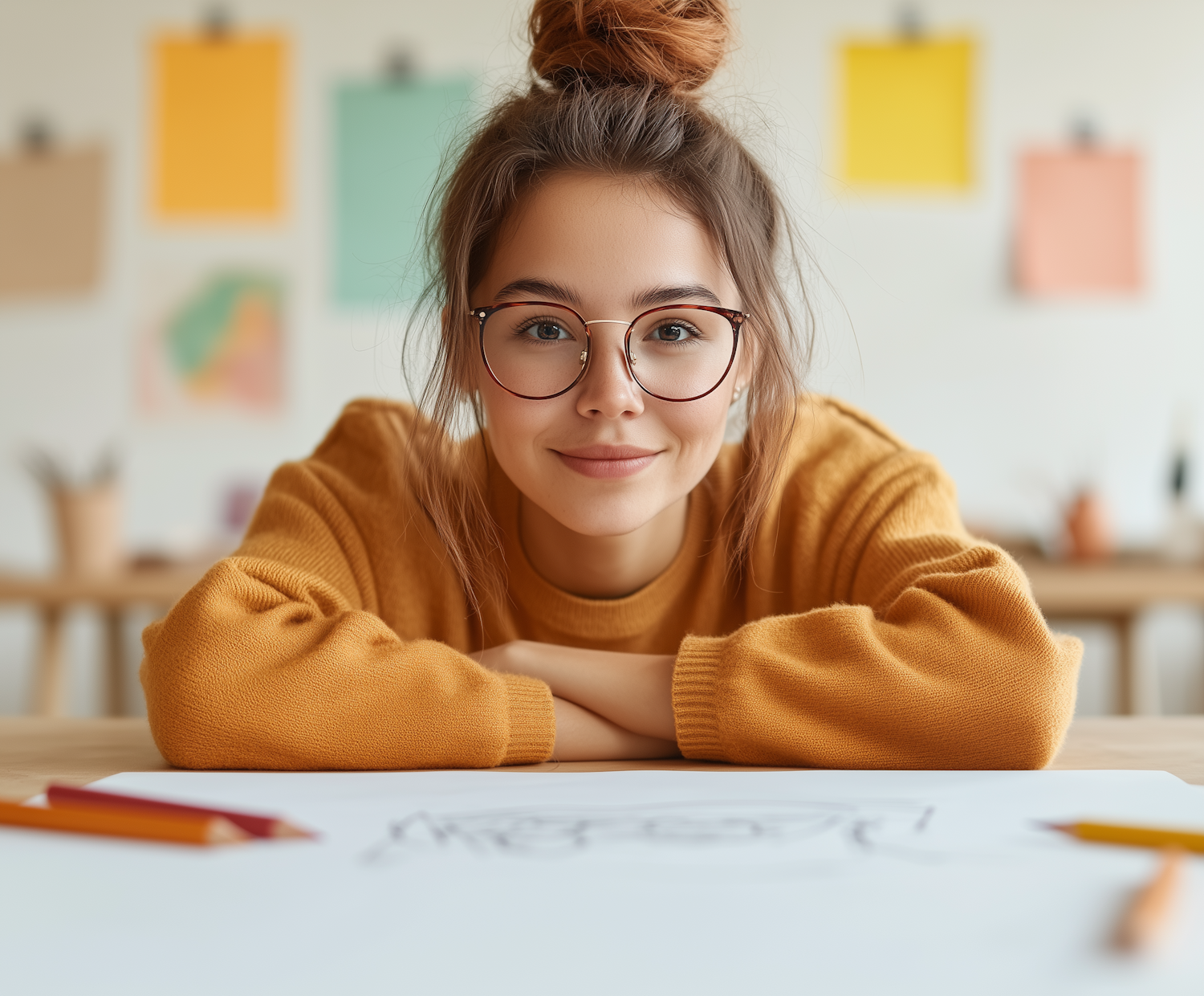 Creative Portrait of a Young Woman