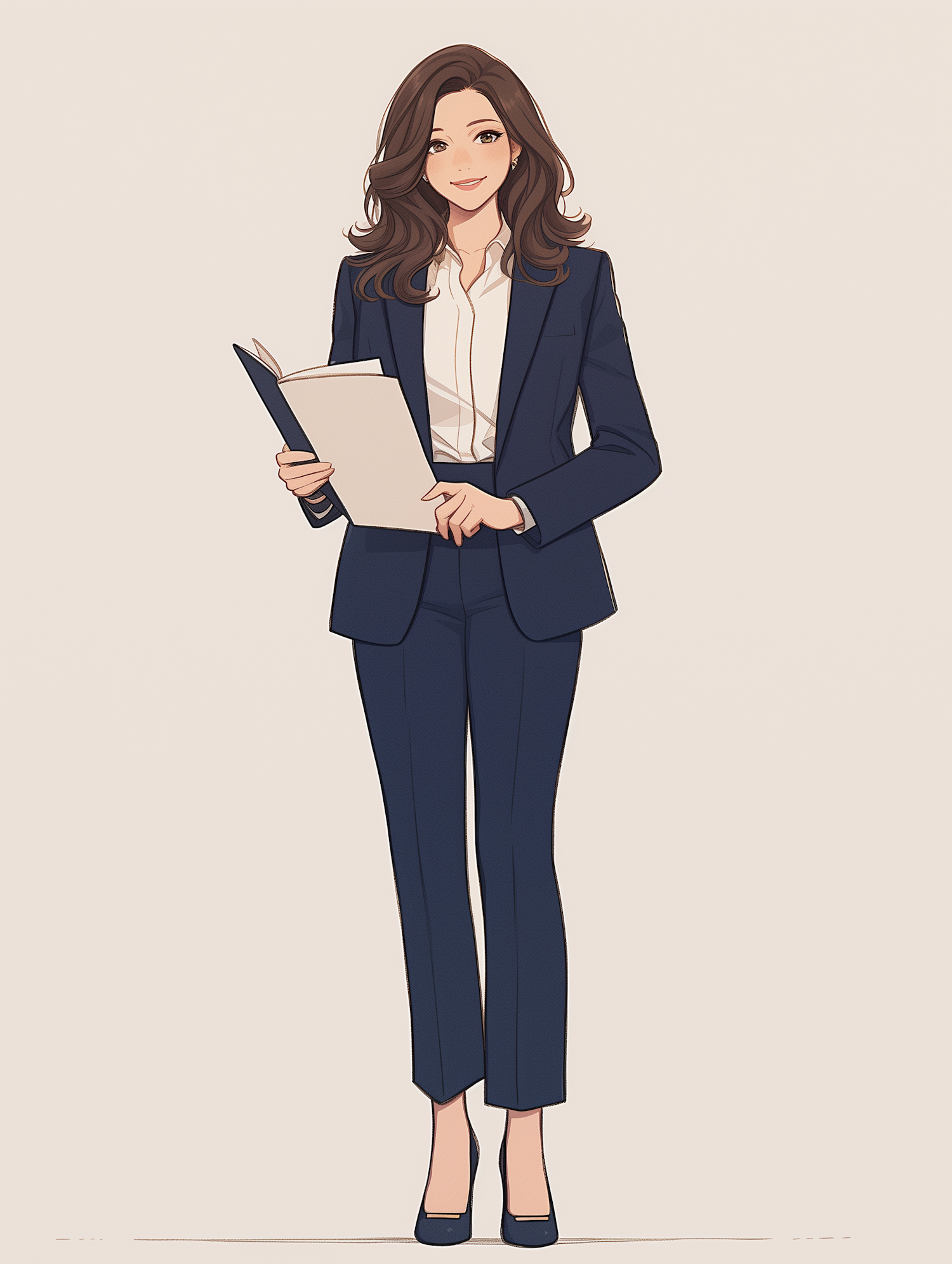 Professional Woman Holding Document