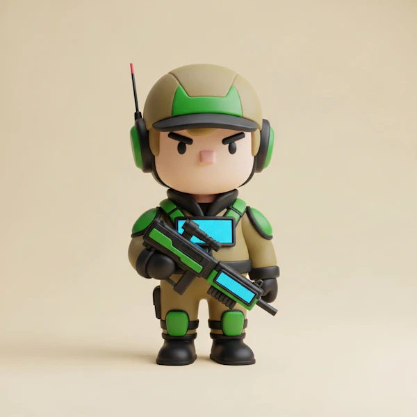 Stylized Soldier Character