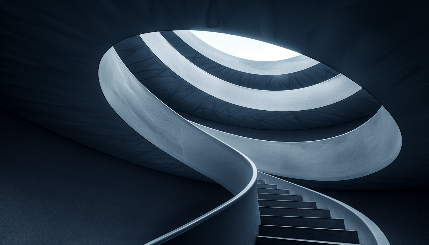 Architectural Elegance of a Spiral Staircase