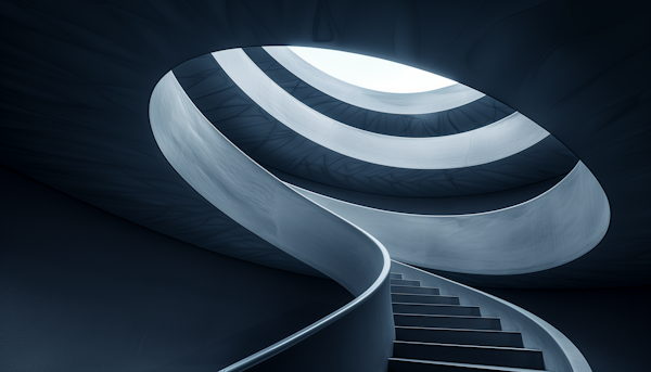 Architectural Elegance of a Spiral Staircase