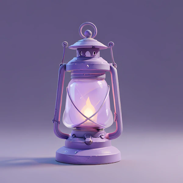 Vintage Lantern with Soft Glow