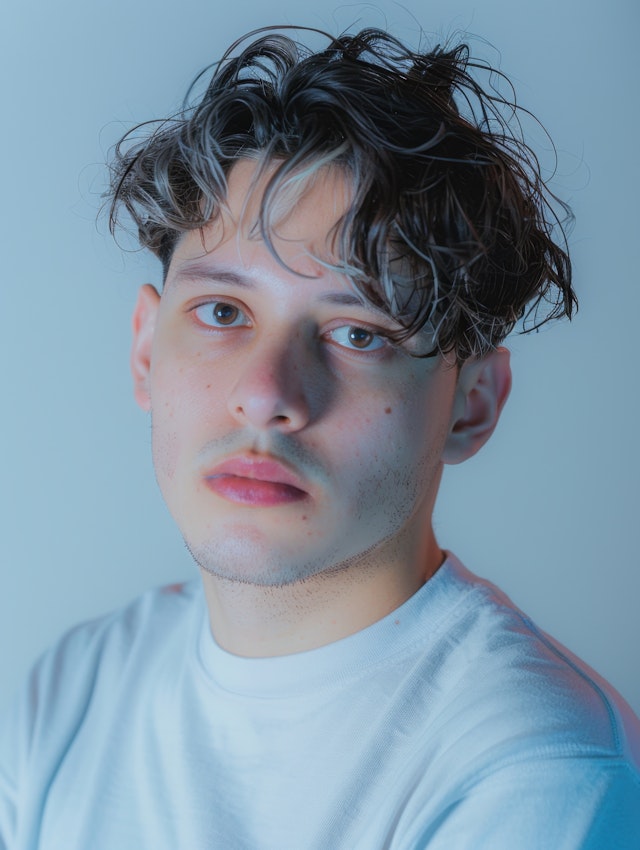 Contemplative Portrait of a Young Man