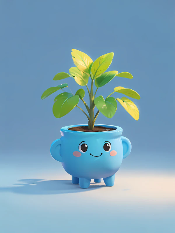 Cheerful Plant Pot