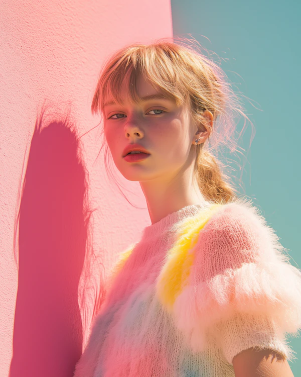 Dreamy Portrait of a Young Woman