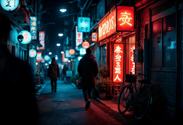 Neon Urban Nightlife