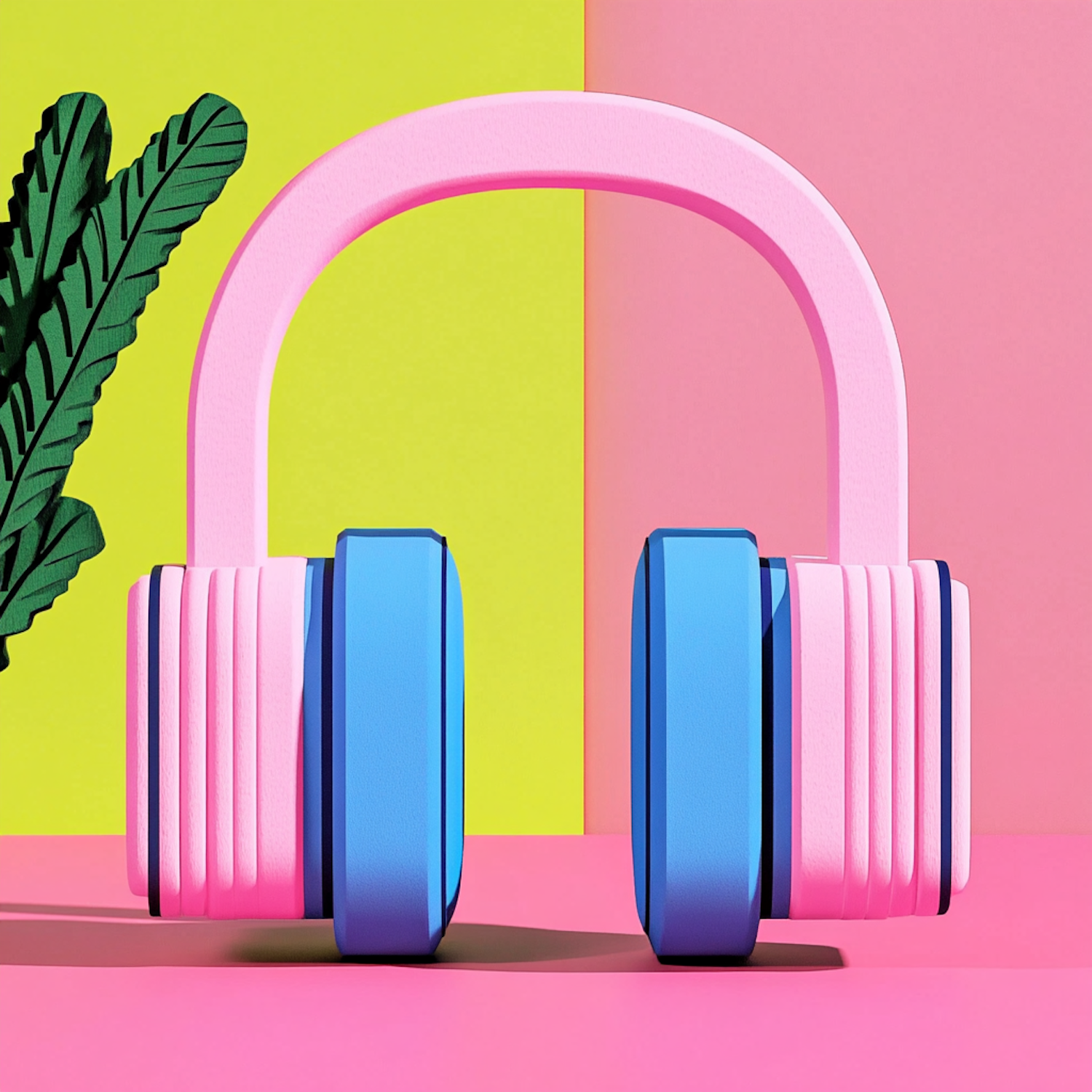 Colorful Headphones Art