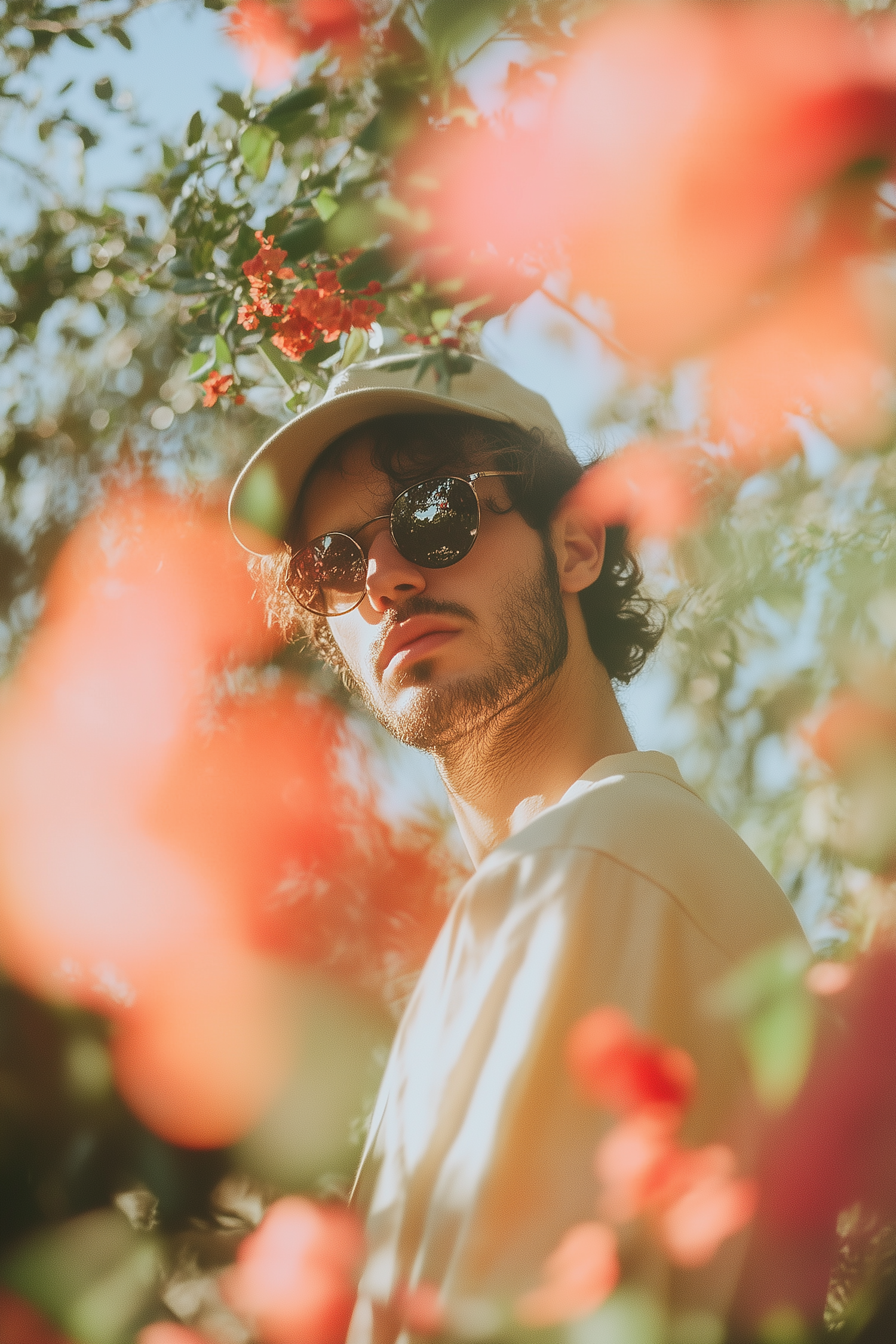 Man in Nature with Sunglasses