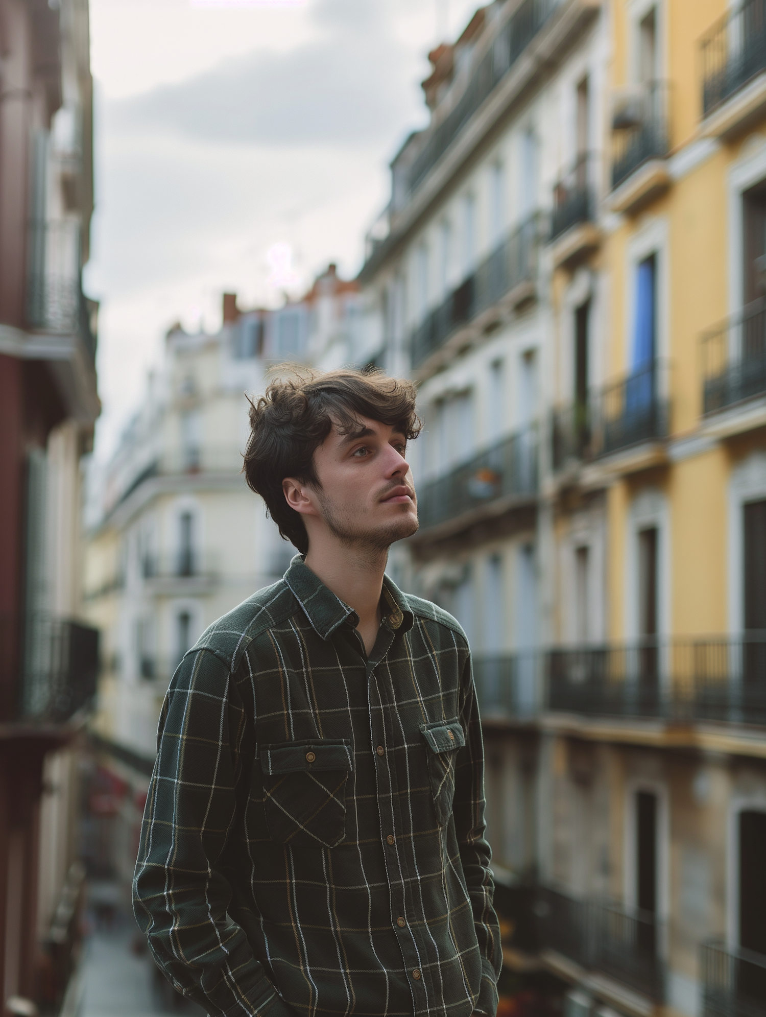 Contemplative Young Man Outdoors