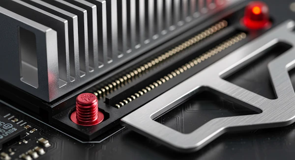 Close-Up Motherboard View