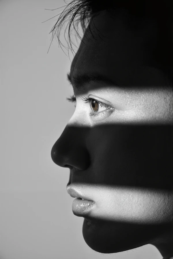 Dramatic Face Close-Up