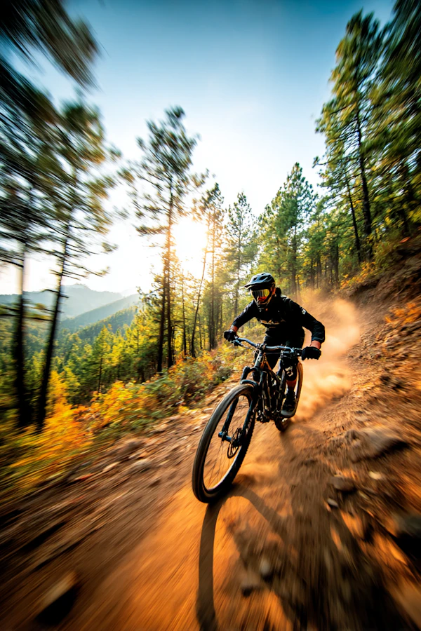 Mountain Biker Action