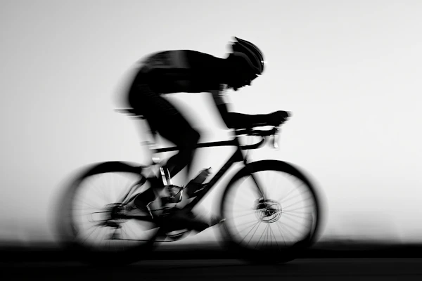 Cyclist in Motion