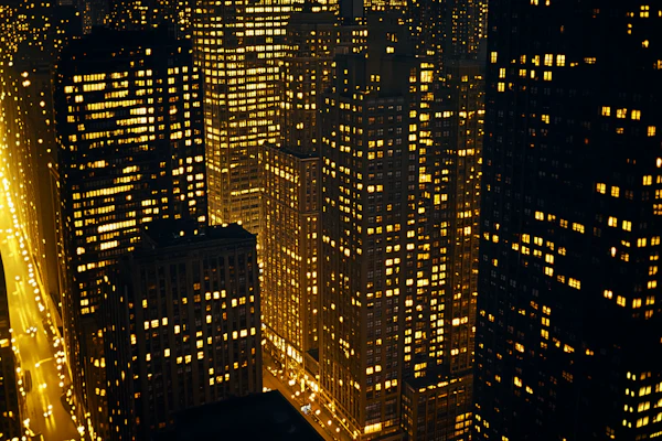 Vibrant Night Cityscape