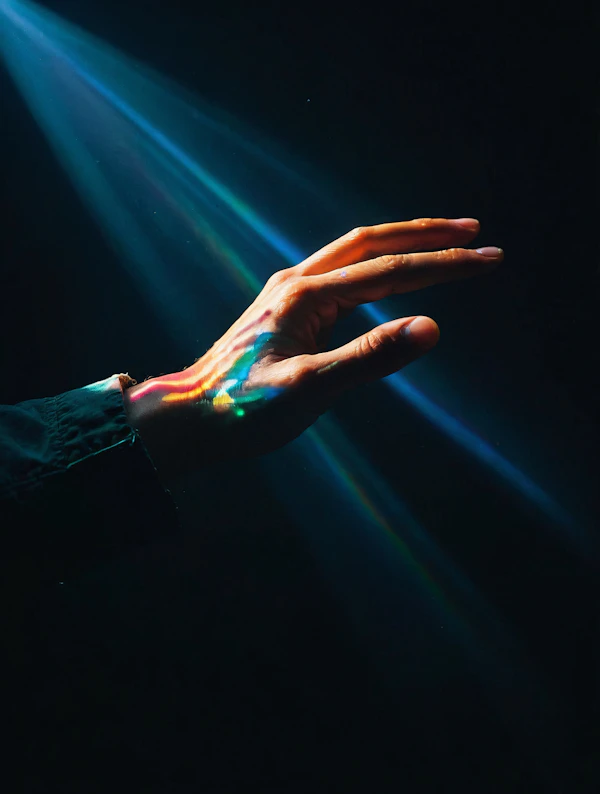 Rainbow Hand Illumination