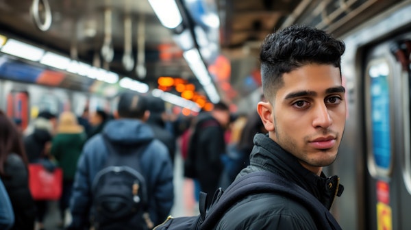 Young Man in Subway Station