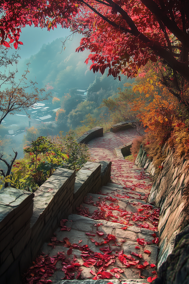 Serene Autumn Pathway