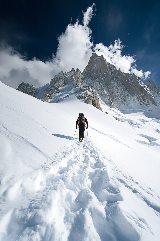 Lone Mountaineer Trekking