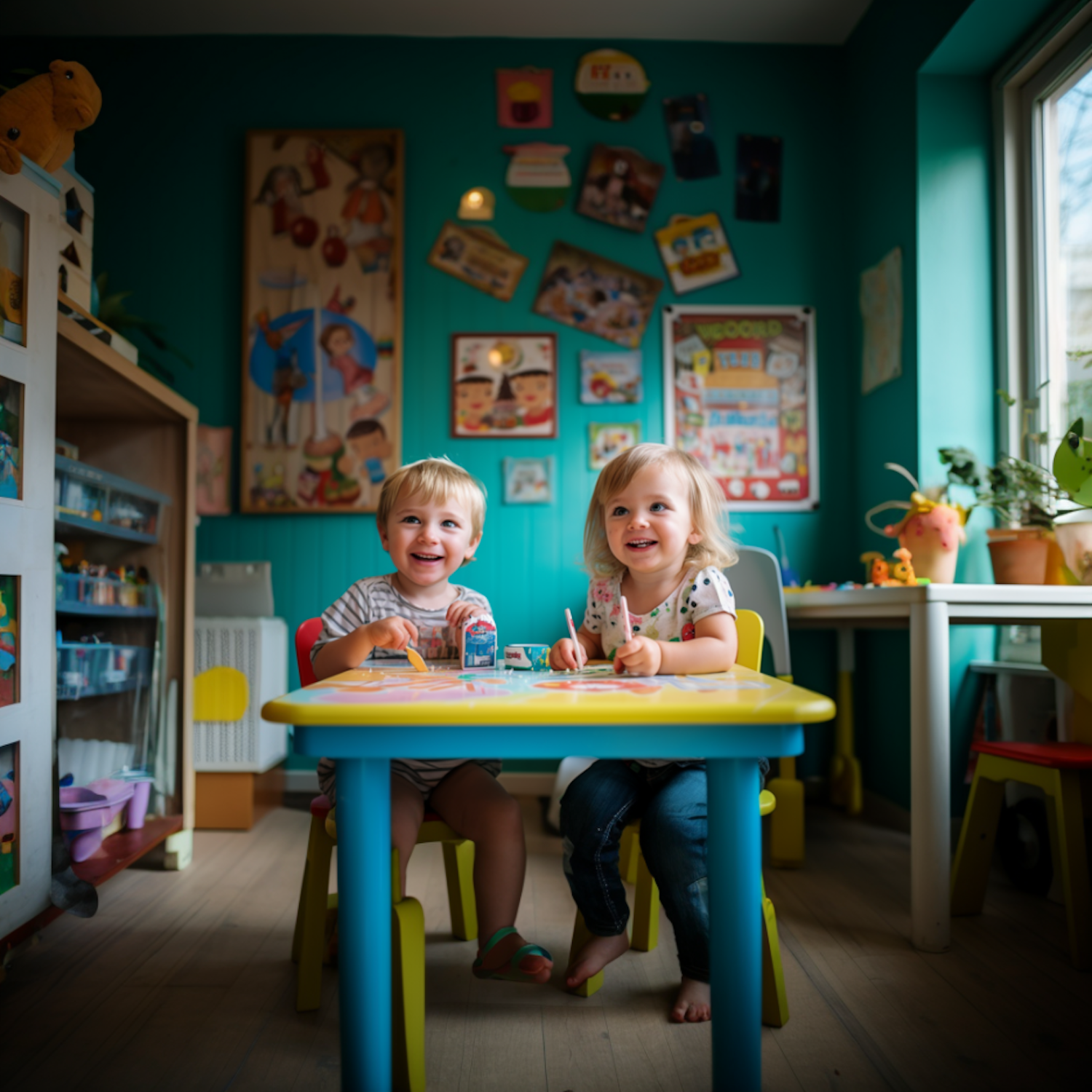 Joyful Art Time at the Colorful Kids' Table