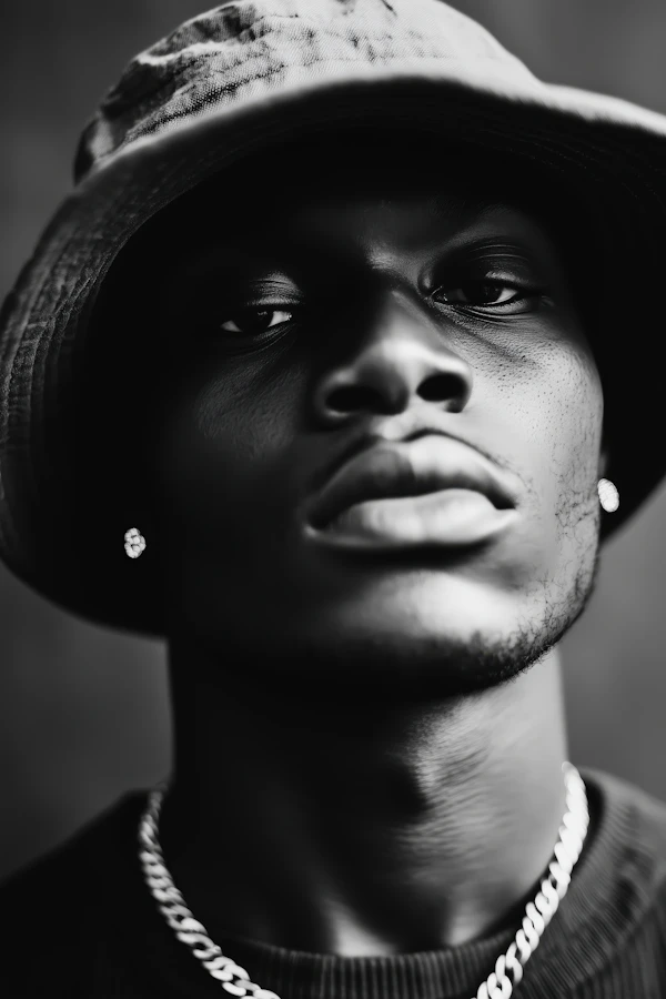 Black-and-White Portrait