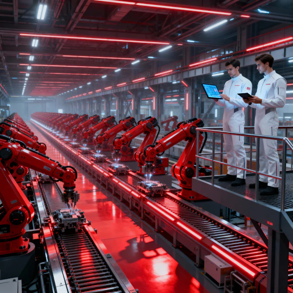 Futuristic Assembly Line