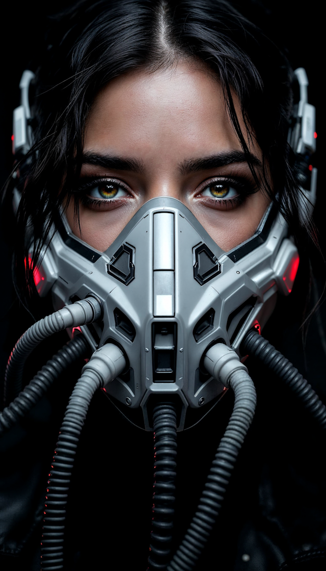 Futuristic Mask Portrait