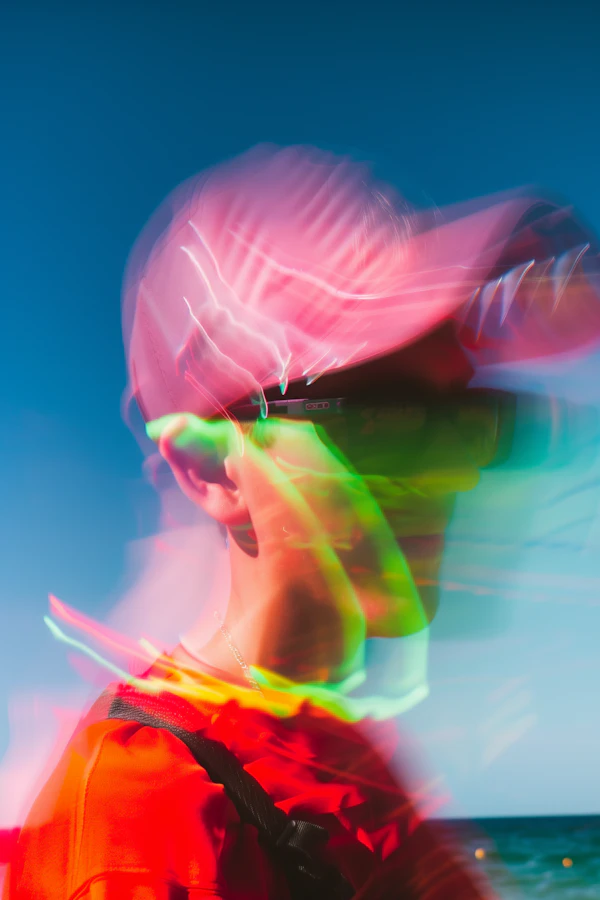 Abstract Neon Portrait