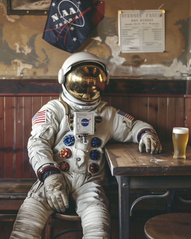 Astronaut at the Pub