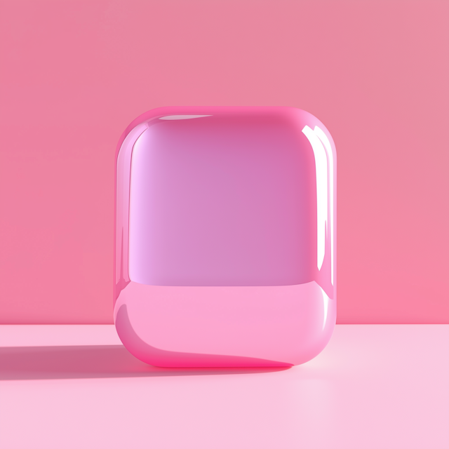 Glossy Pink 3D Object