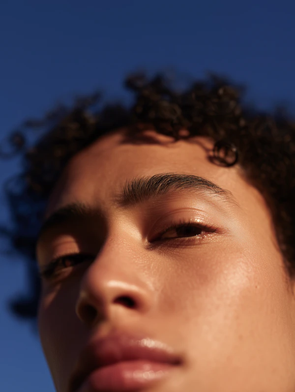 Person's Face Closeup