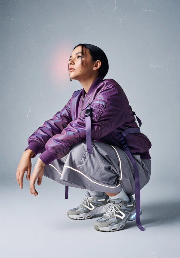 Contemplative Fashion Pose
