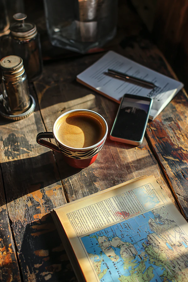Serene Productivity with Coffee