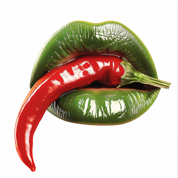 Green Lips with Chili