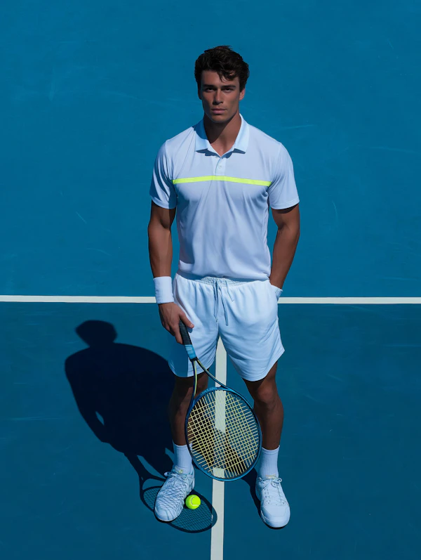 Tennis Player on Court