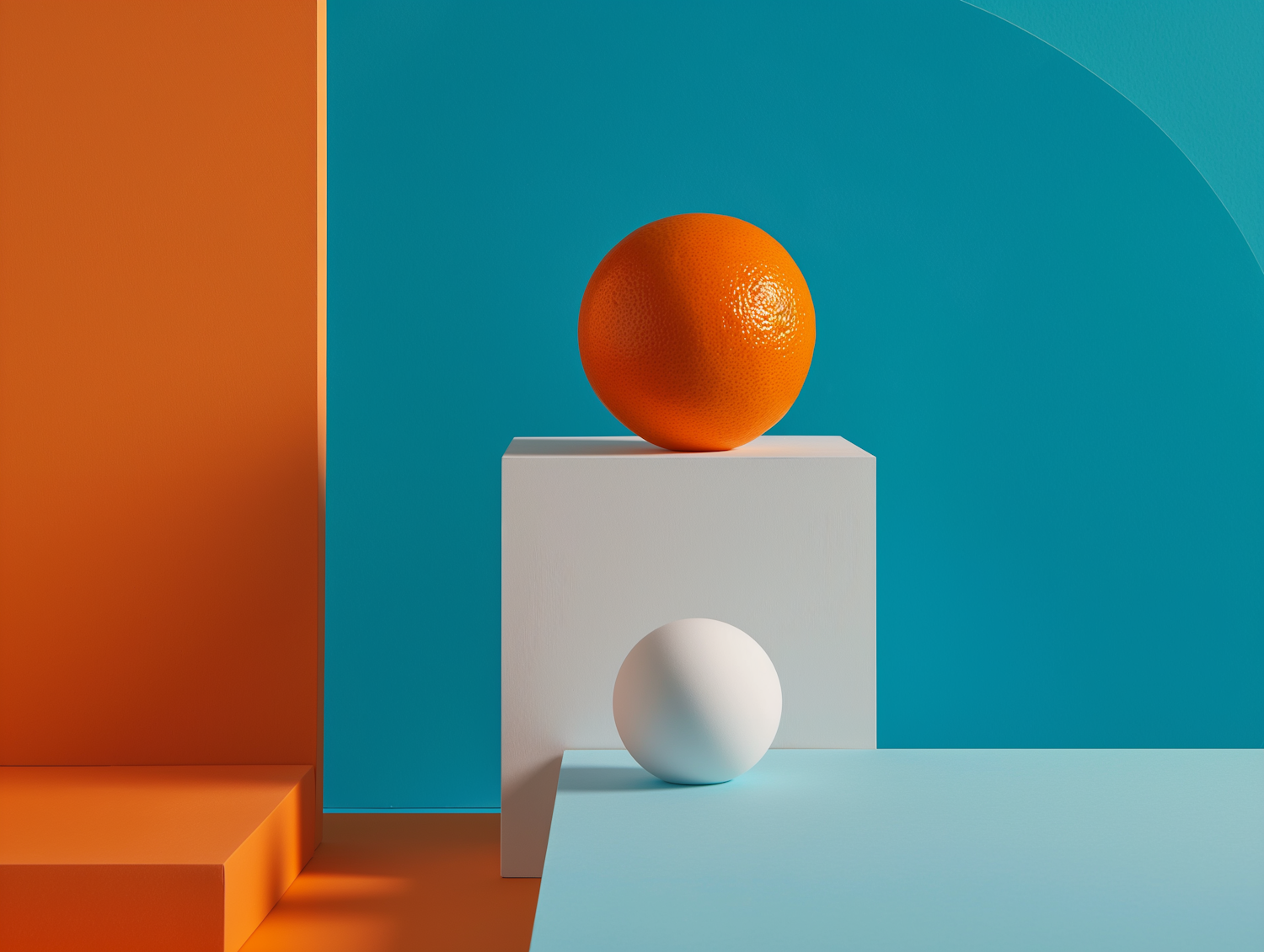 Contrasting Spheres Still Life