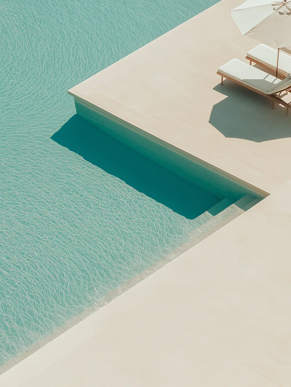Minimalist Pool Scene