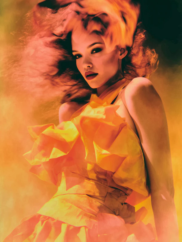 Fiery Portrait Art
