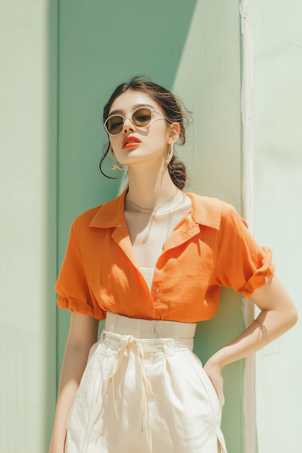 Woman in Casual Elegance