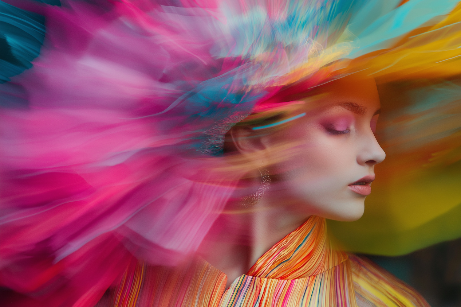 Vibrant Artistic Portrait